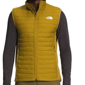 The North Face Canyonlands Hybrid Slim Fit Full Zip Puffer Vest Mineral Gold xxl